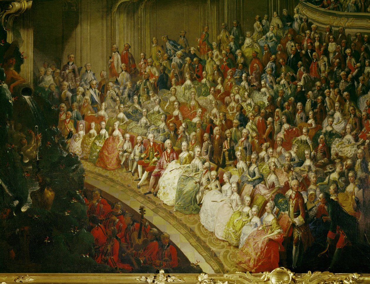 Concerto de casamento em ... (óleo sobre tela) de Martin van Mytens or Meytens