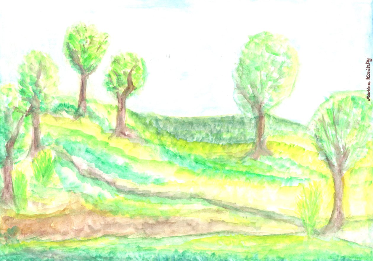 Vista para o jardim na primavera de Martina Konitzky