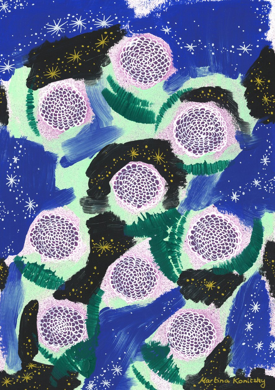 Camuflagem Night Flowers (homenagem a Joseph von Eichendorff) de Martina Konitzky