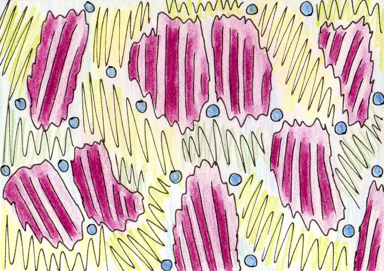 Composição O mini vestido listrado abstrato de Martina Konitzky