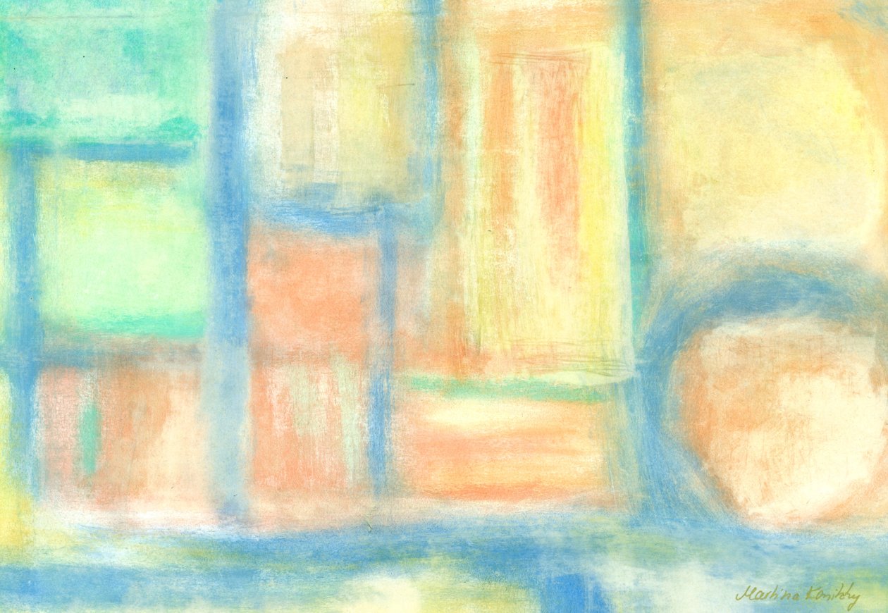 Pastel de composição de quartos luminosos de Martina Konitzky