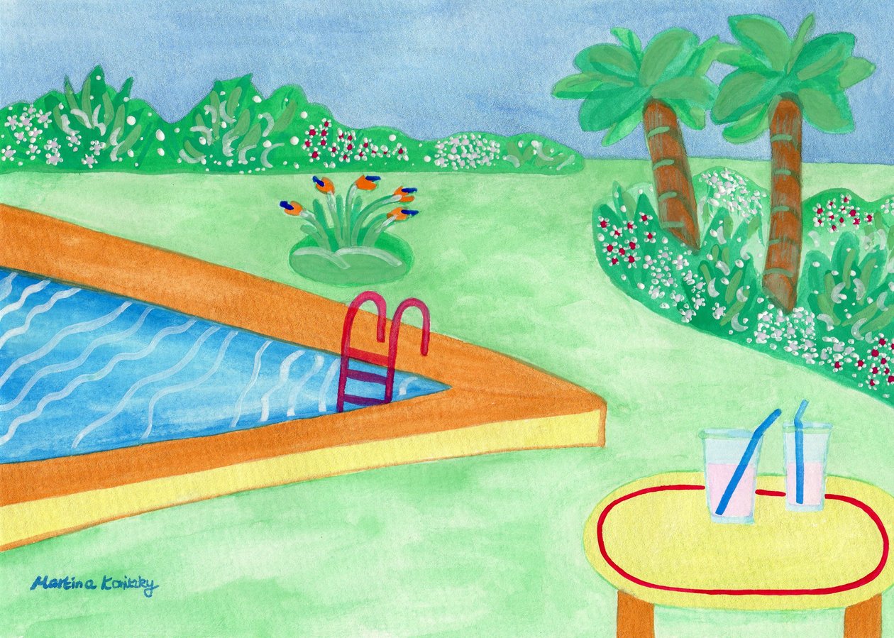 Antes da chuva na piscina de Martina Konitzky
