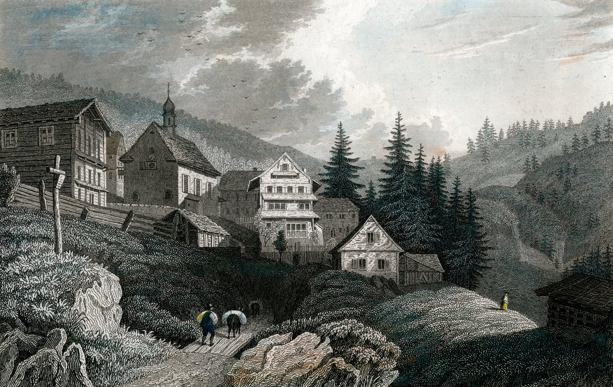 A Igreja Maria Schnee, Rigi, Suíça, 1850. de Martini