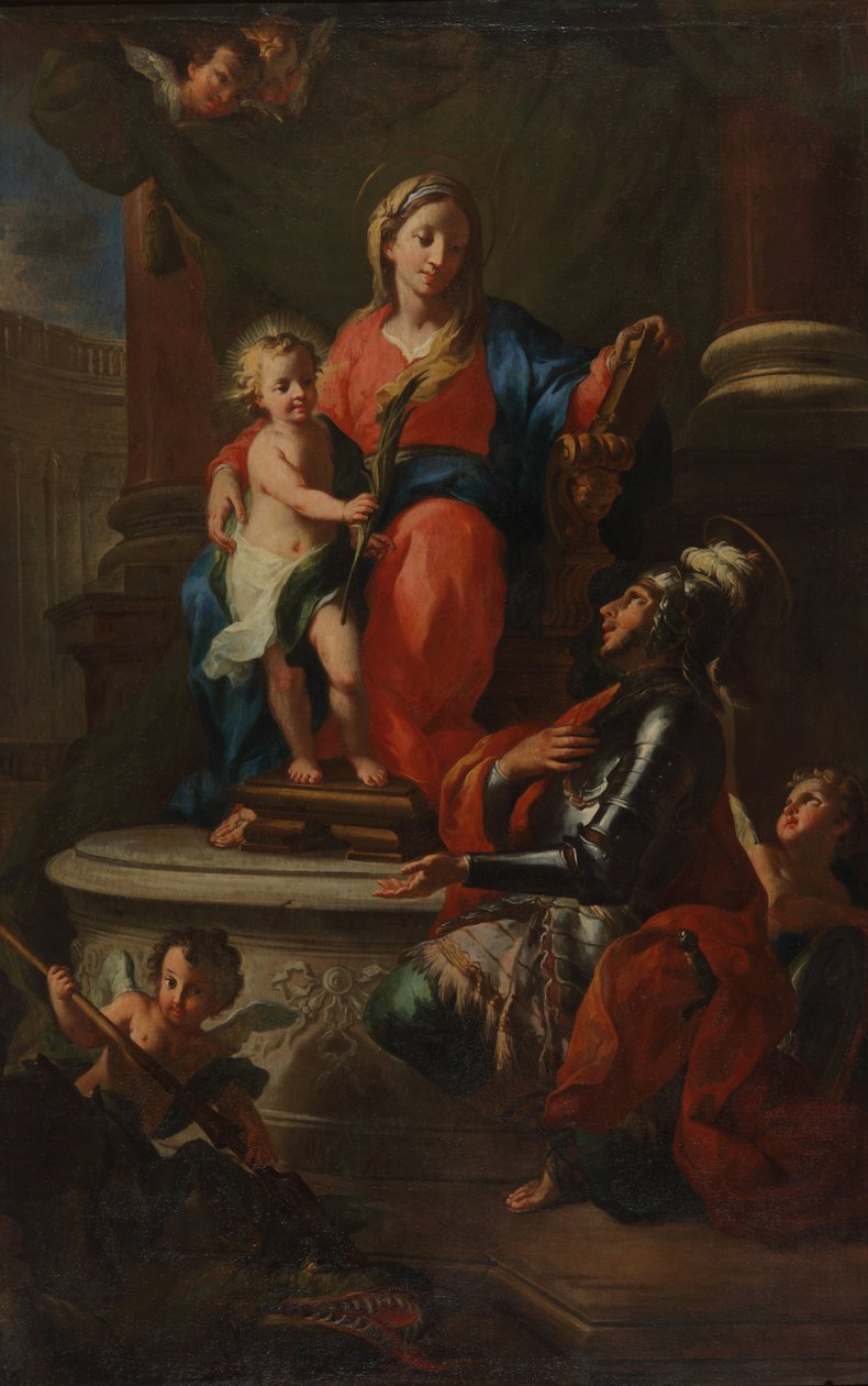 Virgem Maria com Jesus e São Jorge de Martino Altomonte