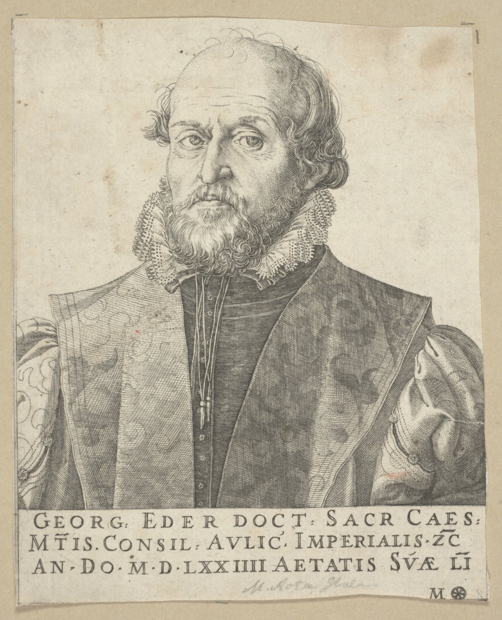 Retrato de Georg Eder de Martino Rota
