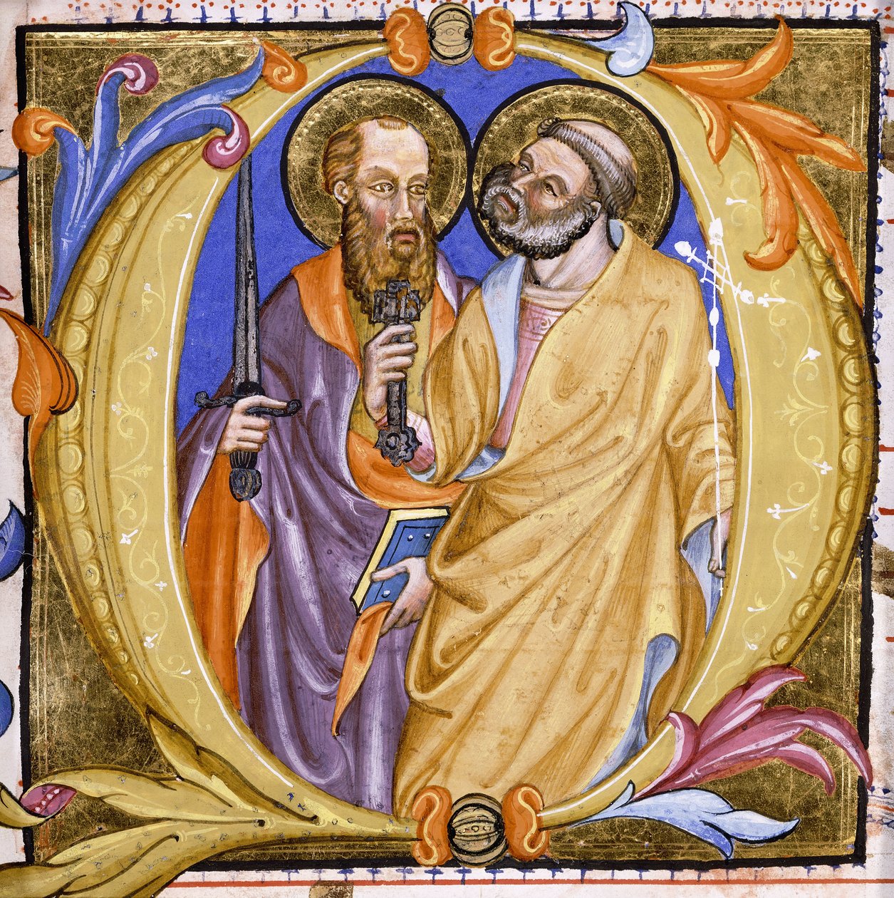 Santos Pedro e Paulo, c.1400 de Martino de Bartolomeo