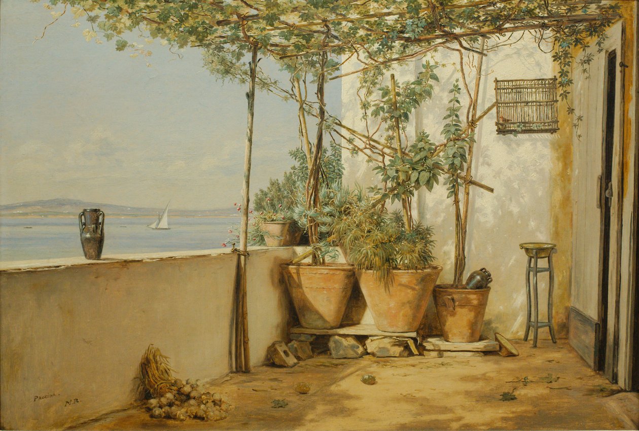 Uma loggia de Procida de Martinus Rørbye