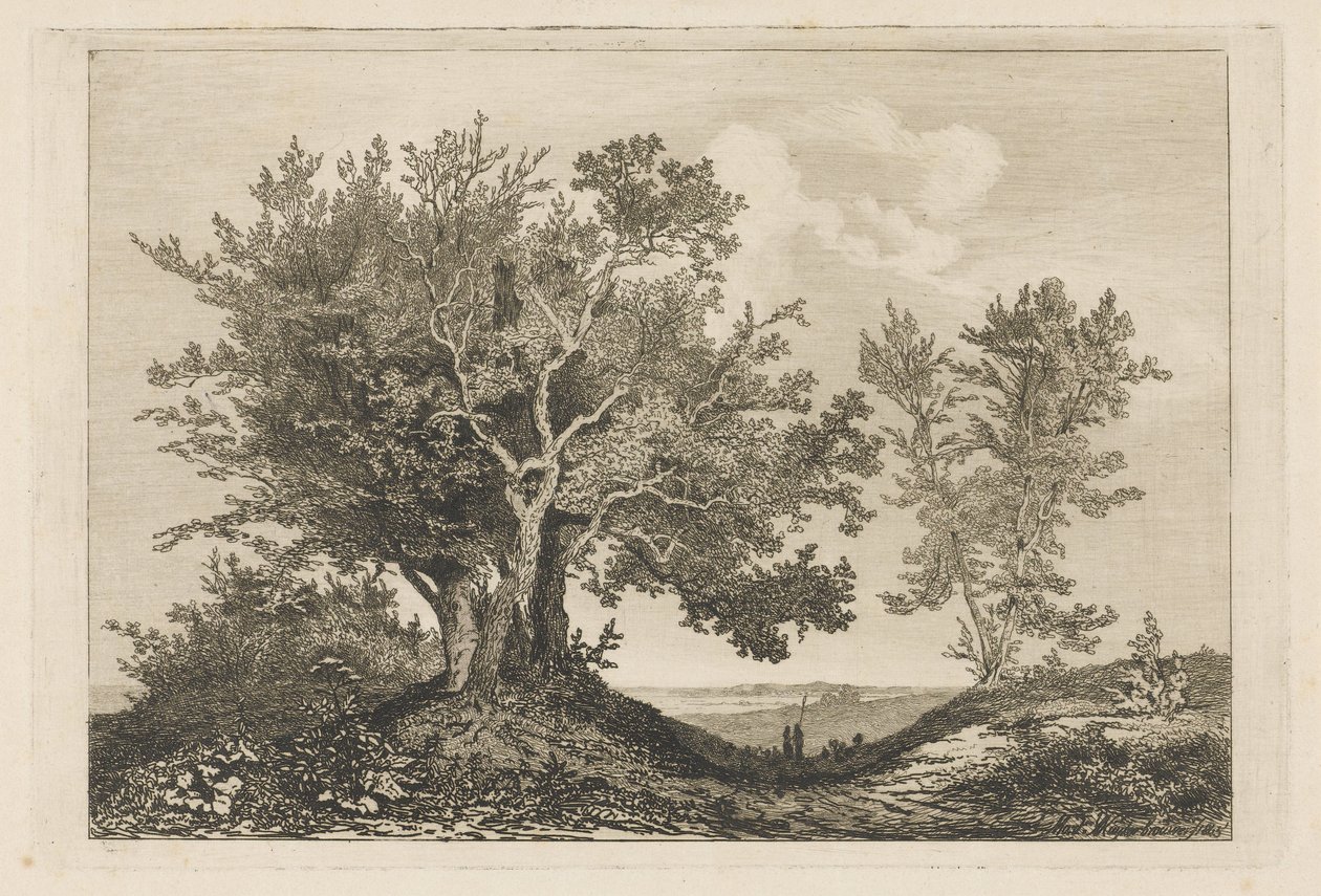Estrada secundária entre as duas árvores de Martinus Antonius Kuytenbrouwer jr.