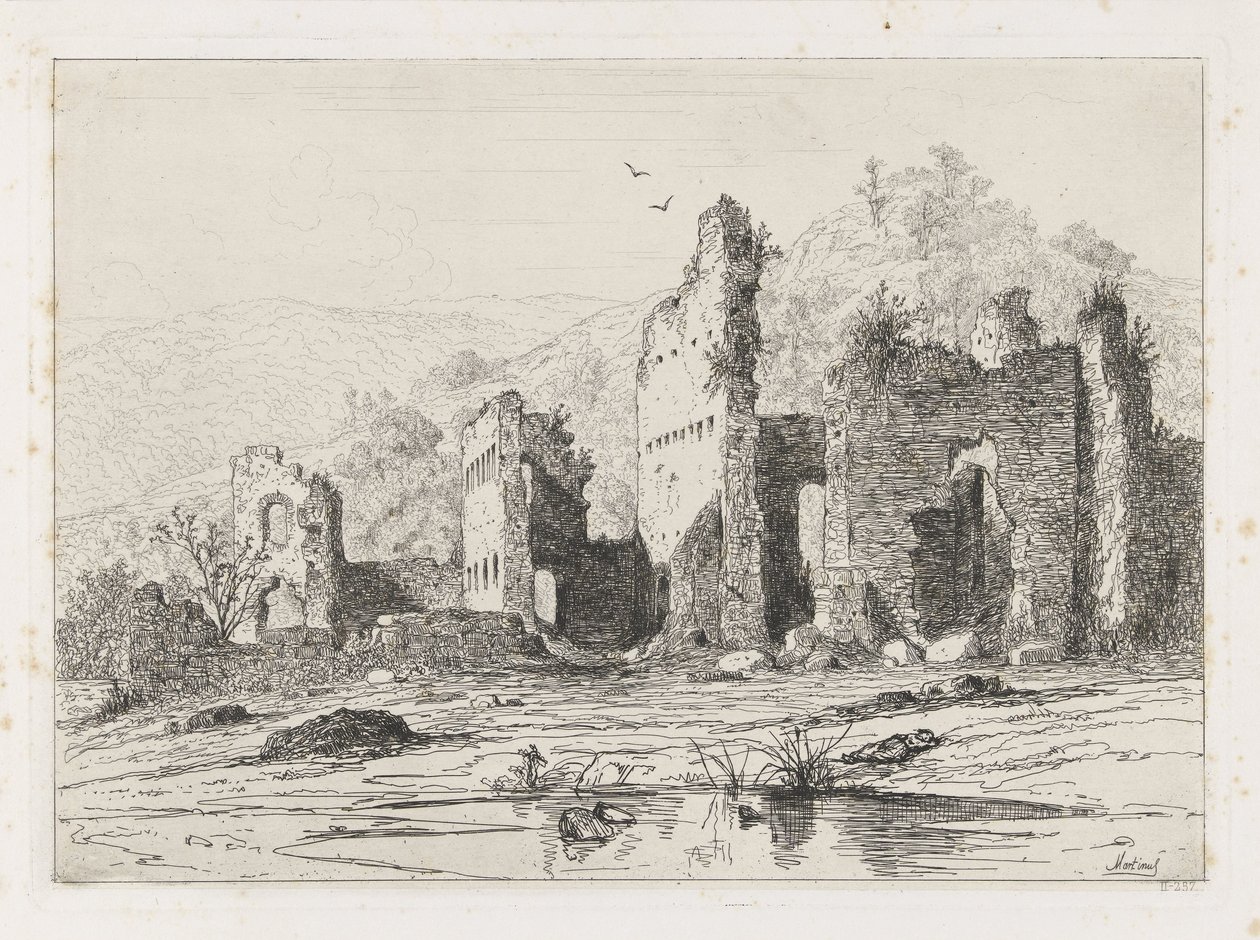 Ruínas do Castelo de Brandemburgo de Martinus Antonius Kuytenbrouwer jr.