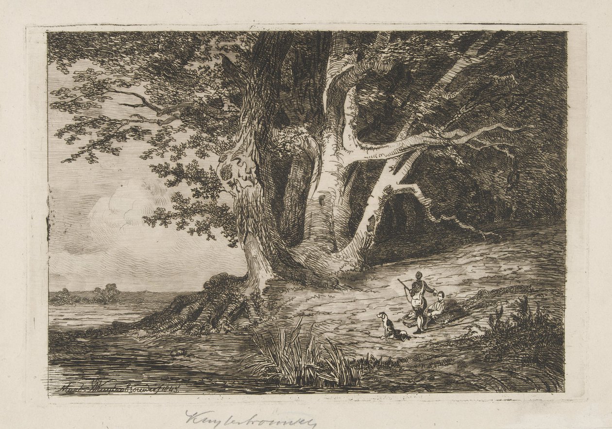 Dois caçadores à beira-mar de Martinus Antonius Kuytenbrouwer jr.