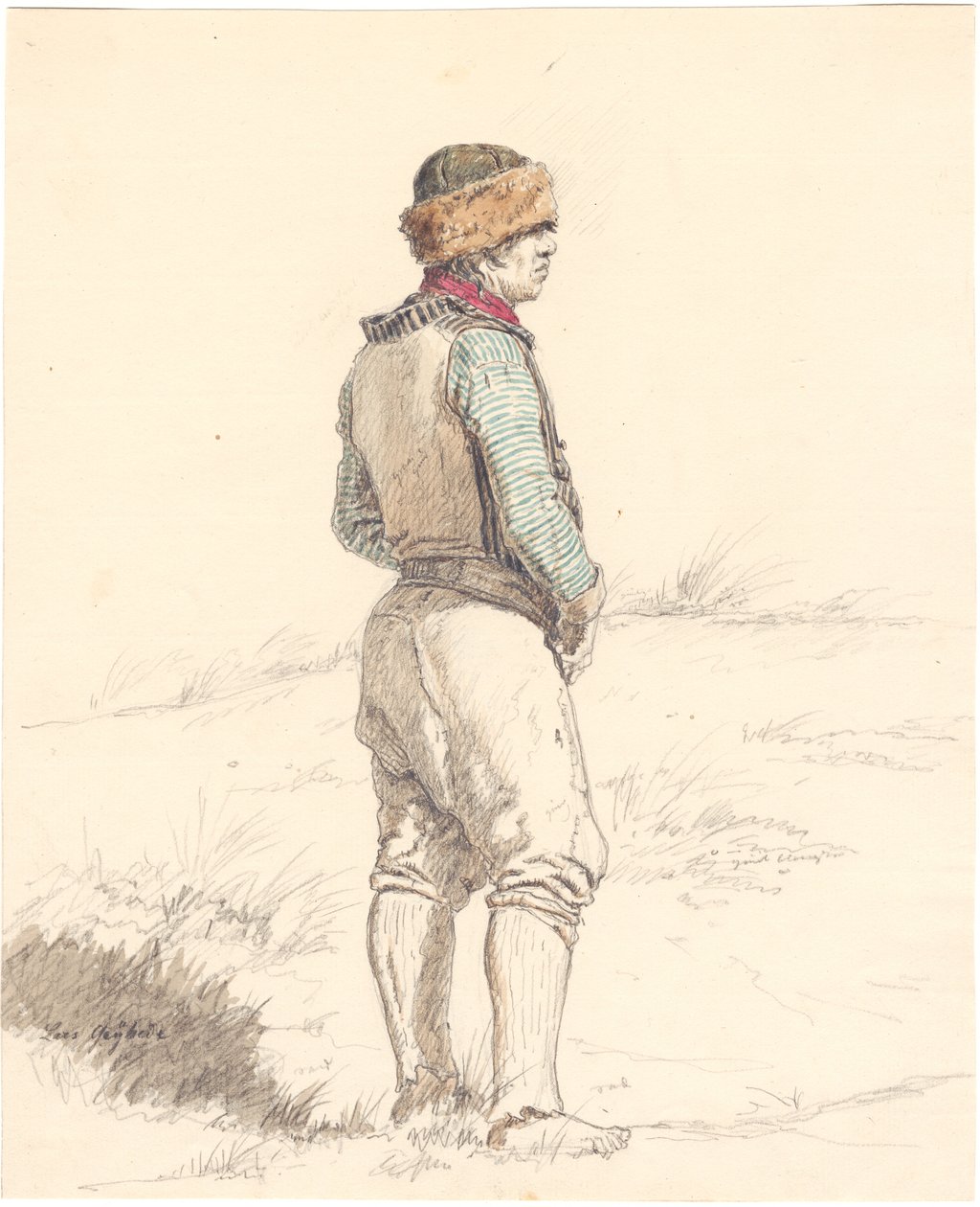 Pescador Lars Gayhede em Skagen de Martinus Rørbye