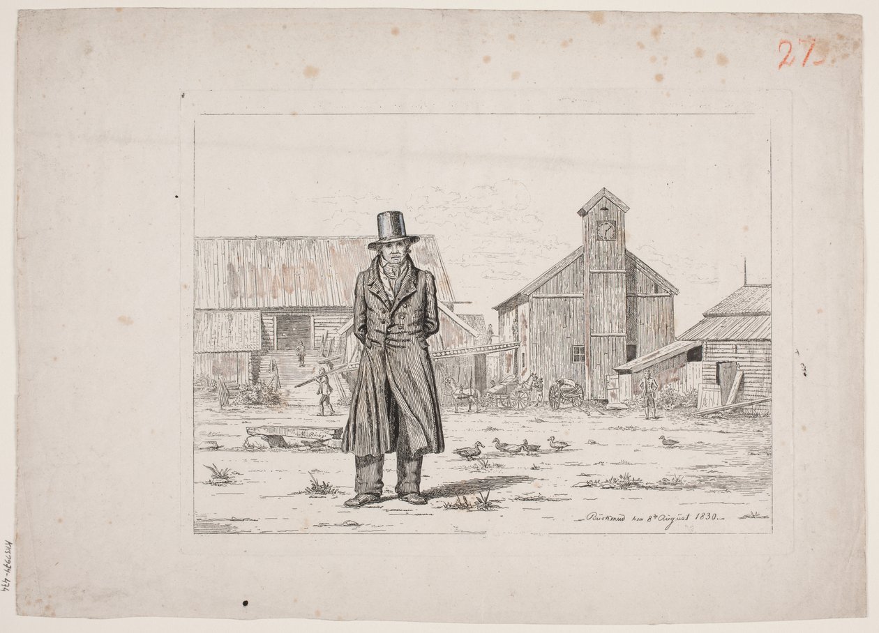 Peter Collet nas minas de cobre de Buskerud, Noruega de Martinus Rørbye