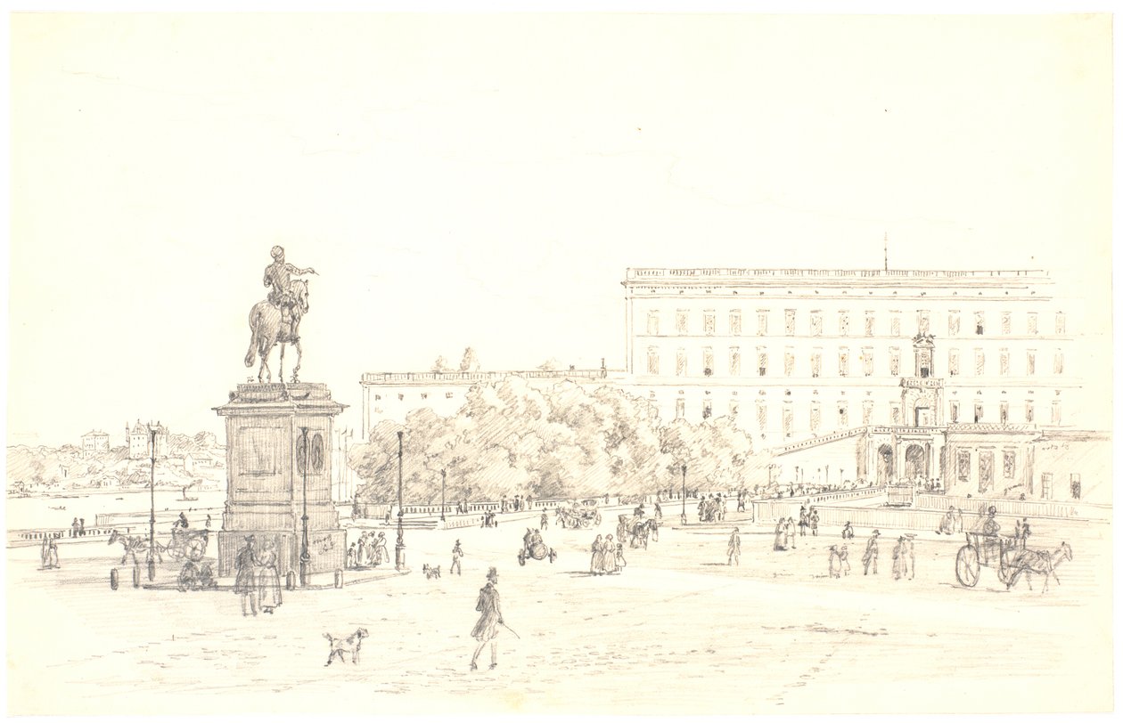 O castelo de Estocolmo de Martinus Rørbye