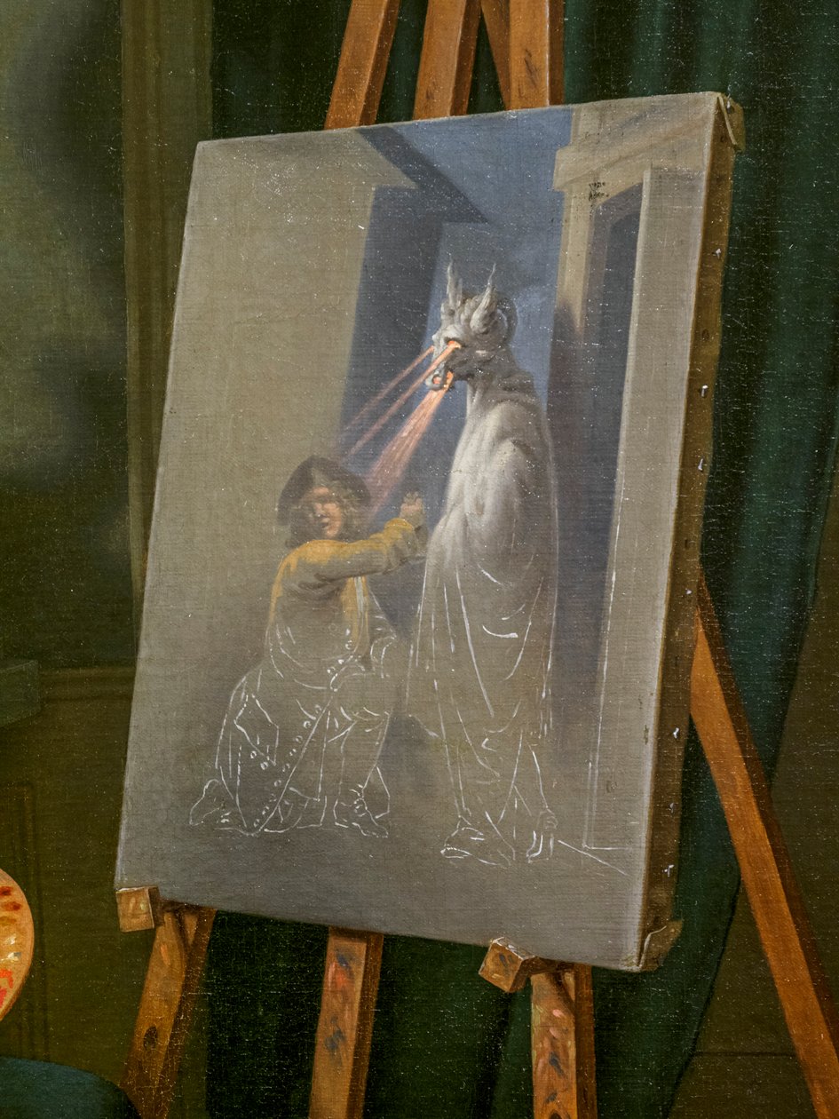 O Pintor Christian August Lorentzen, pormenor de Martinus Rorbye