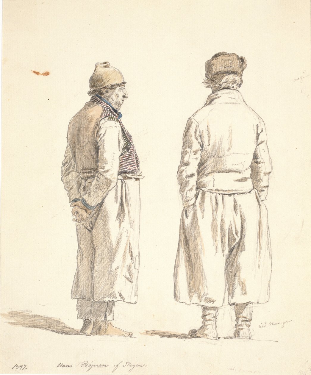 Dois pescadores de Skagen de Martinus Rørbye
