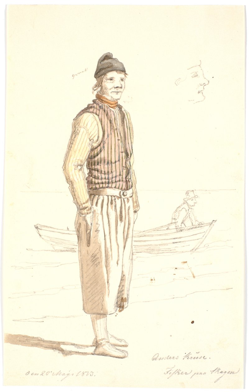 Anders Kruse. Pesca em Skagen de Martinus Rørbye