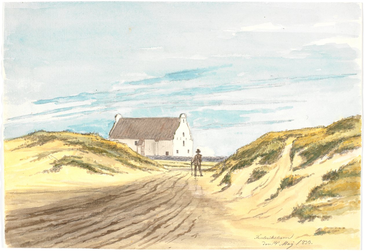 A antiga igreja de Frederikshavn de Martinus Rørbye