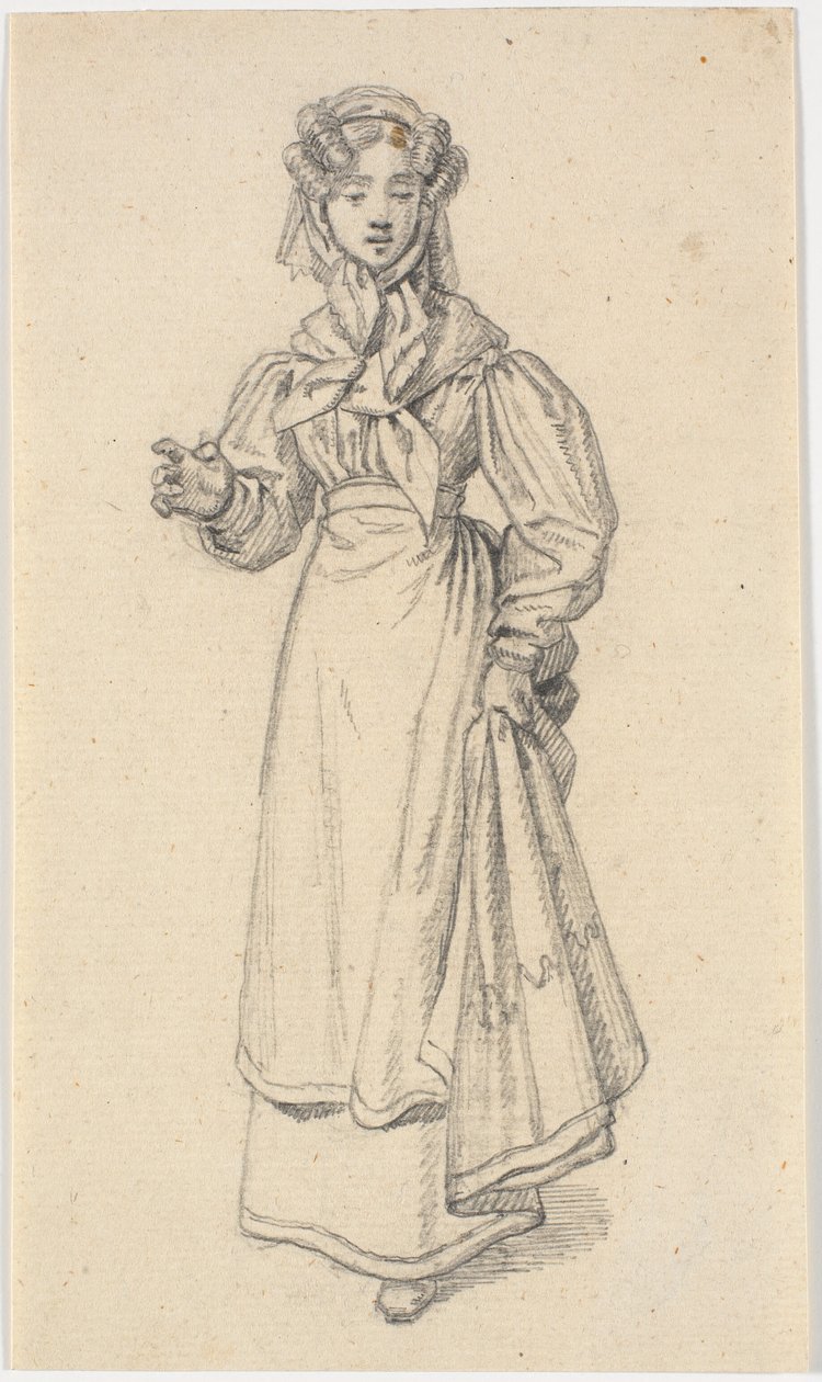 menina andando de Martinus Rørbye
