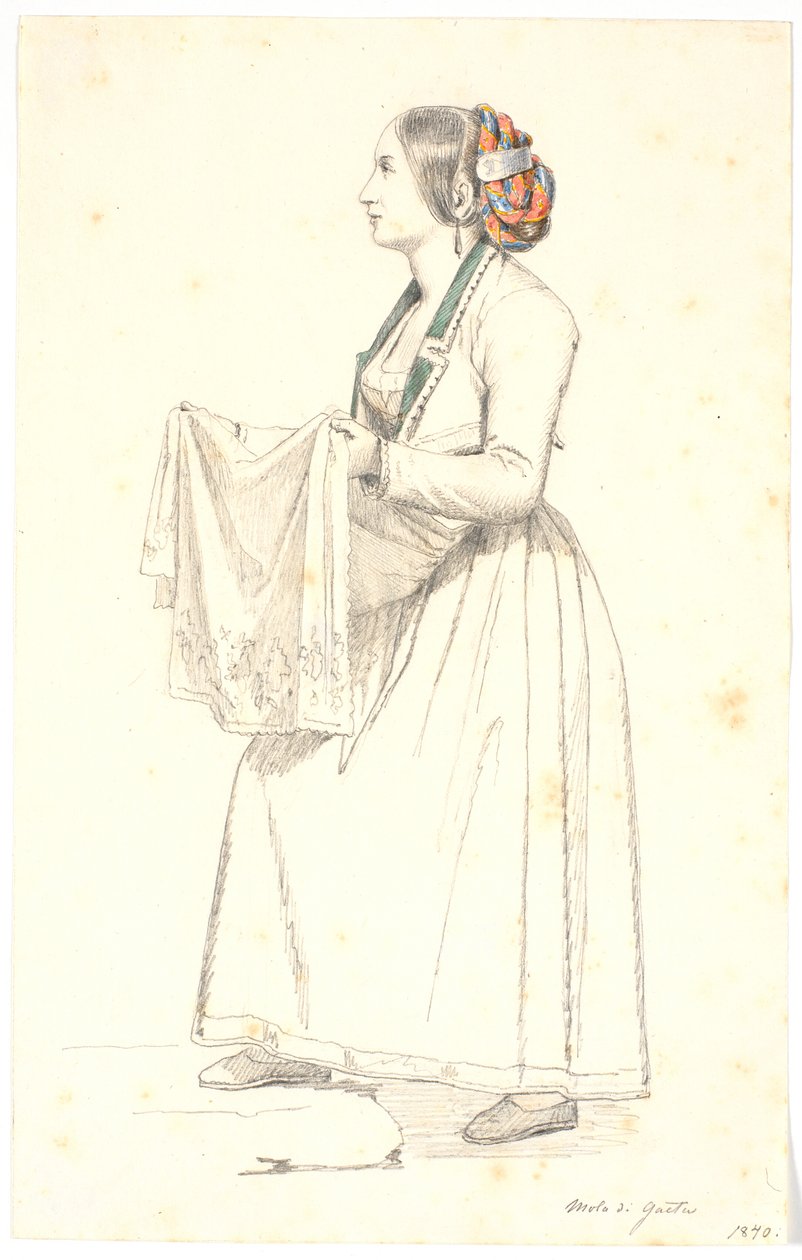 mulher italiana de Martinus Rørbye