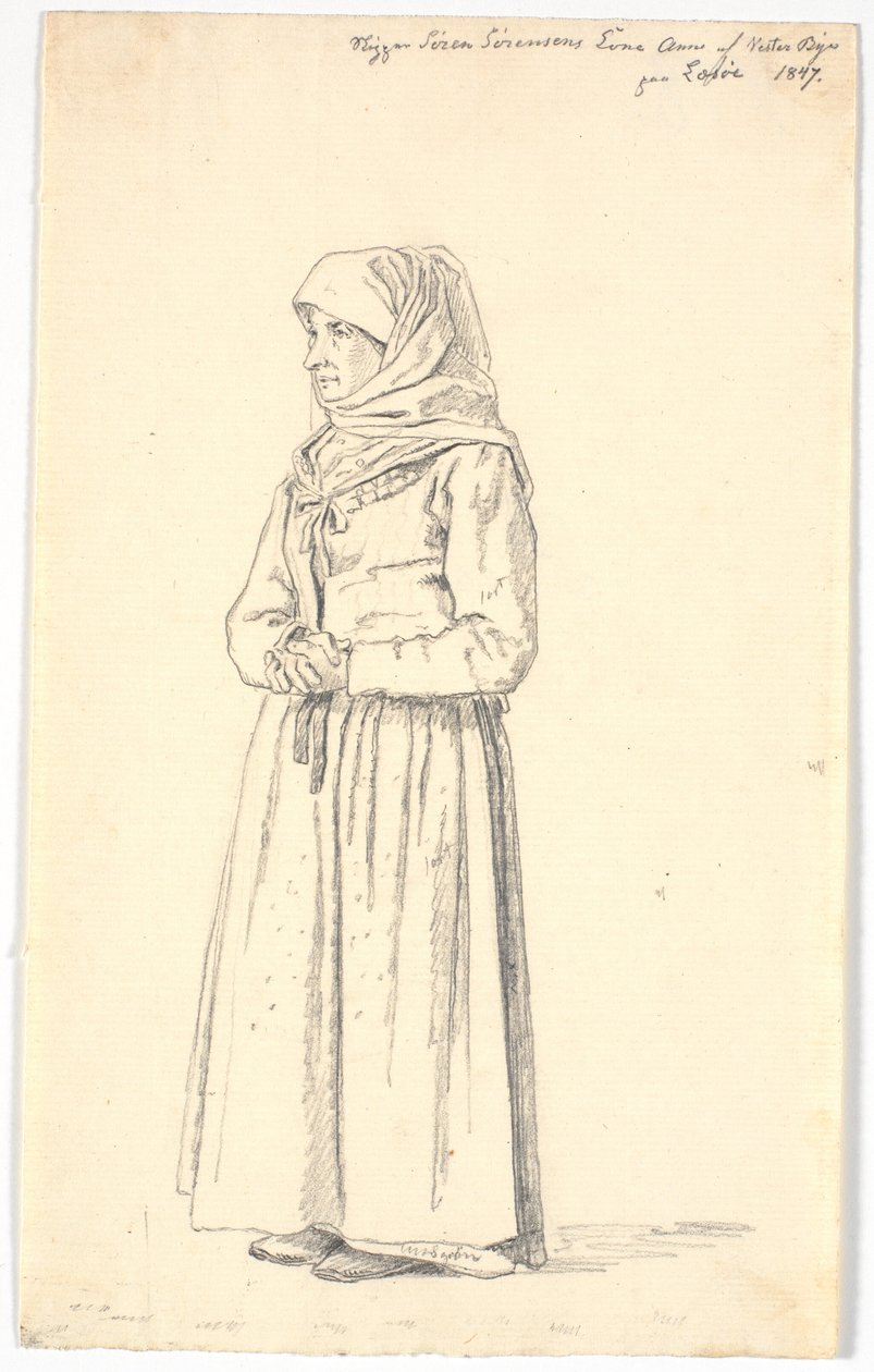 A esposa do capitão Anne Sørensen de Vesterby em Læsø de Martinus Rørbye