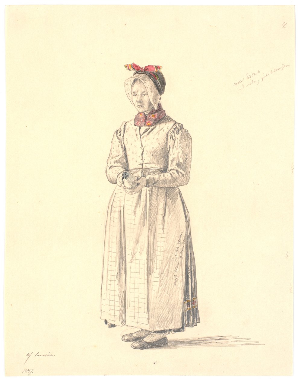 Camponesa em pé de Samsø de Martinus Rørbye