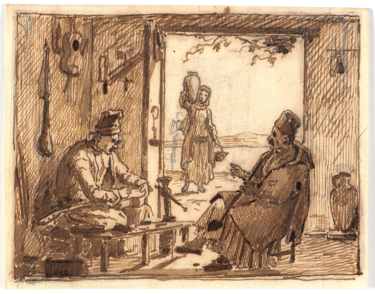 Cena da oficina de Martinus Rørbye