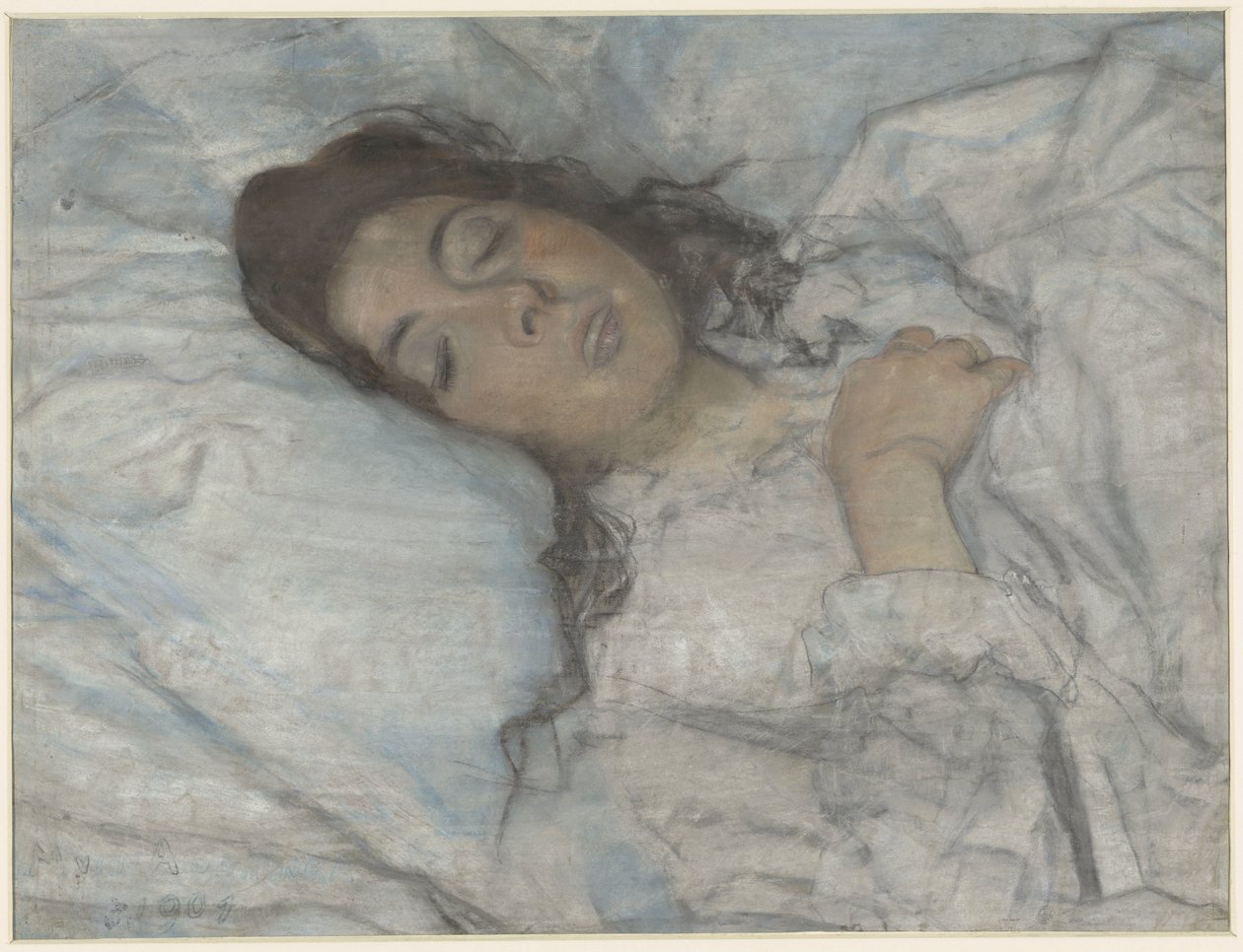 mulher dormindo de Martinus van Andringa (signed by artist)