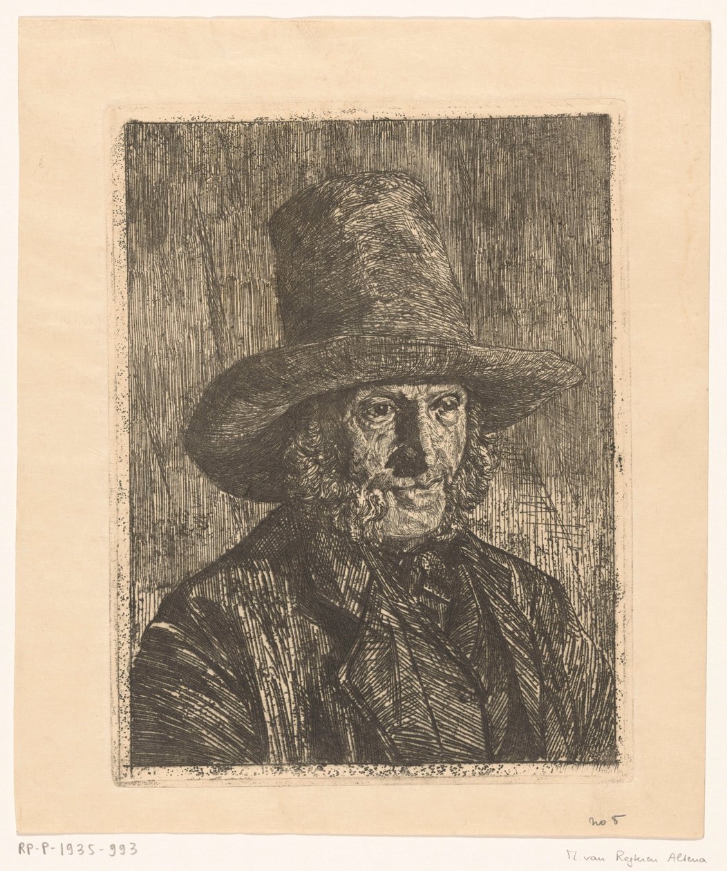 Retrato de um homem desconhecido de Martinus van Regteren Altena