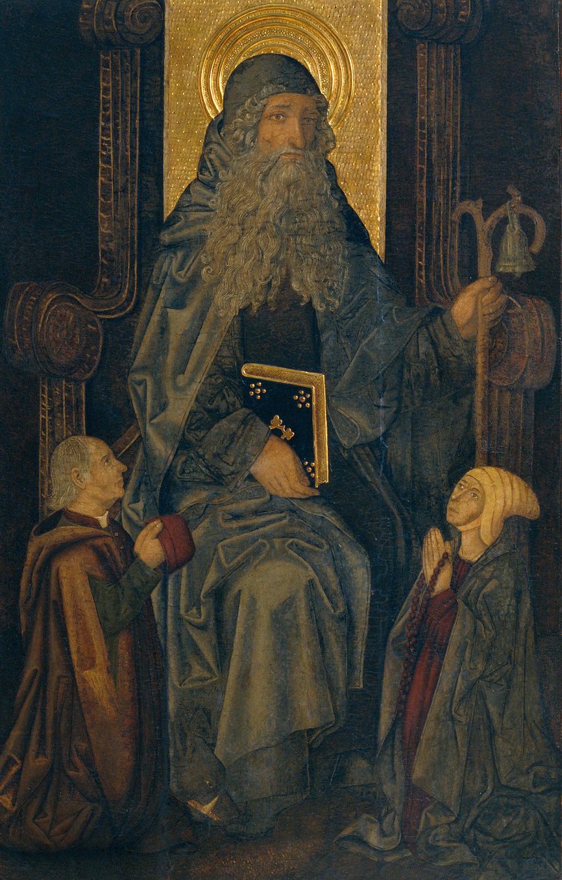 Santo António, o Abade e os Doadores de Martín Bernat