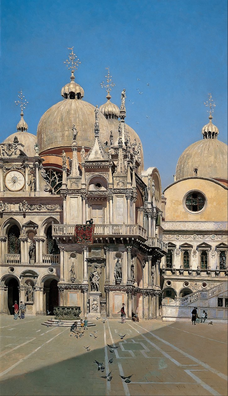 Pátio do Palácio do Dux de Veneza de Martín Rico y Ortega