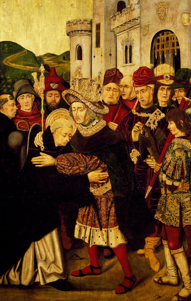 O Rei Fernando I de Castela recebendo São Domingos de Silos de Martín Bernat