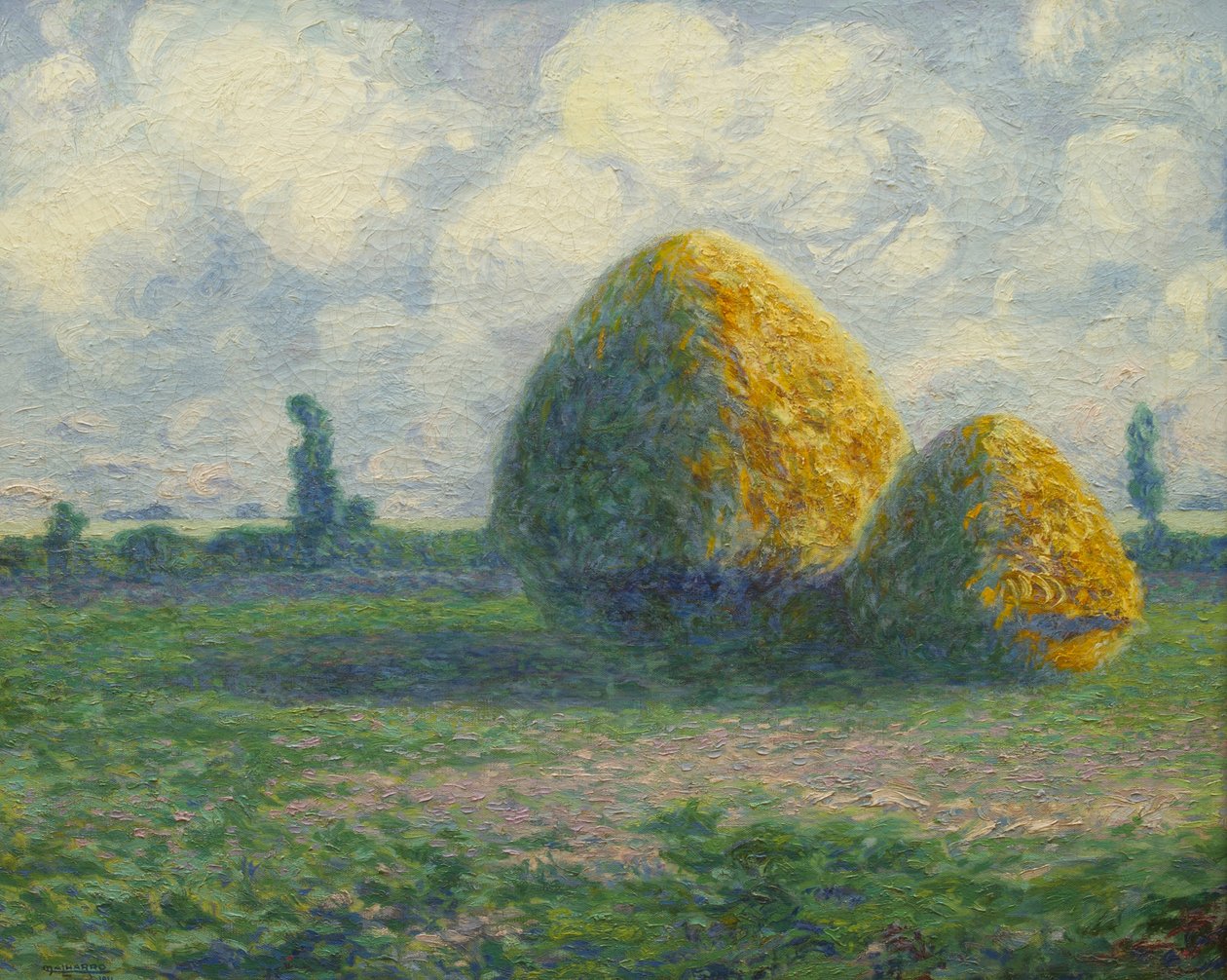 Palheiros (óleo sobre tela) de Martín Malharro
