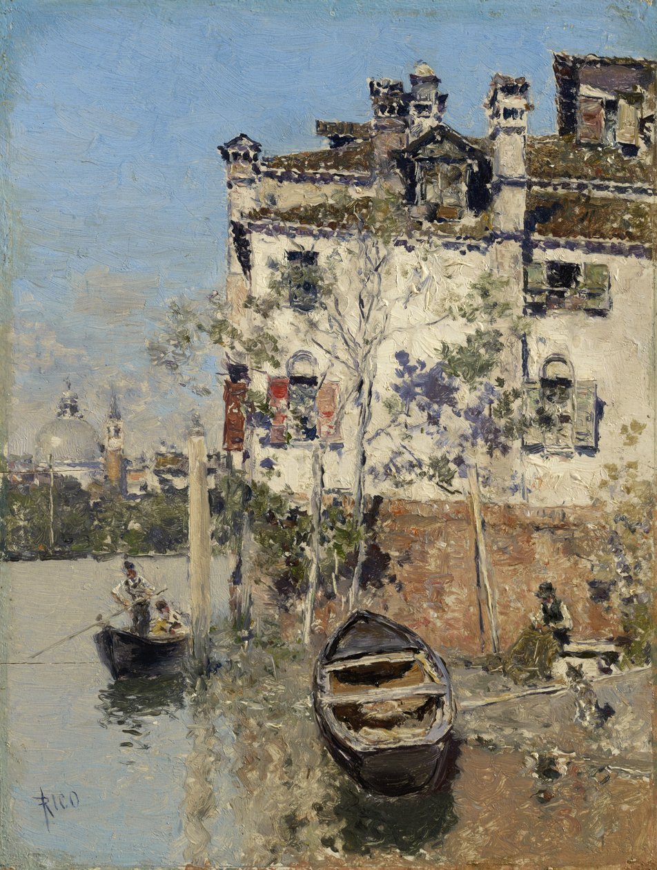Veneza, casa no canal, c.1900 de Martín Rico y Ortega