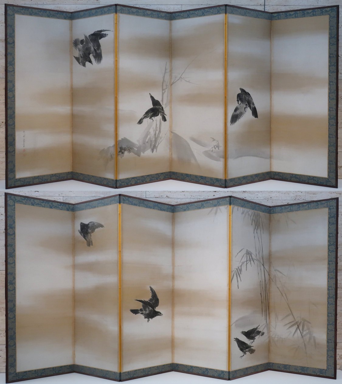 "Crows" (Corvos) de Maruyama Okyo de Maruyama Okyo
