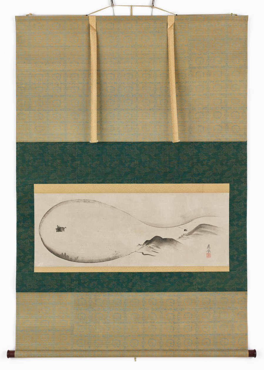 Paisagem: Lago Biwa, período Edo, século XVIII. de Maruyama Okyo