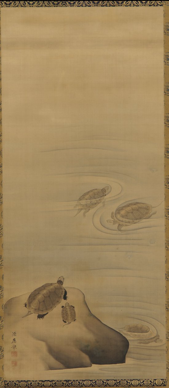 Tartarugas, período Edo, século XVIII. de Maruyama Okyo