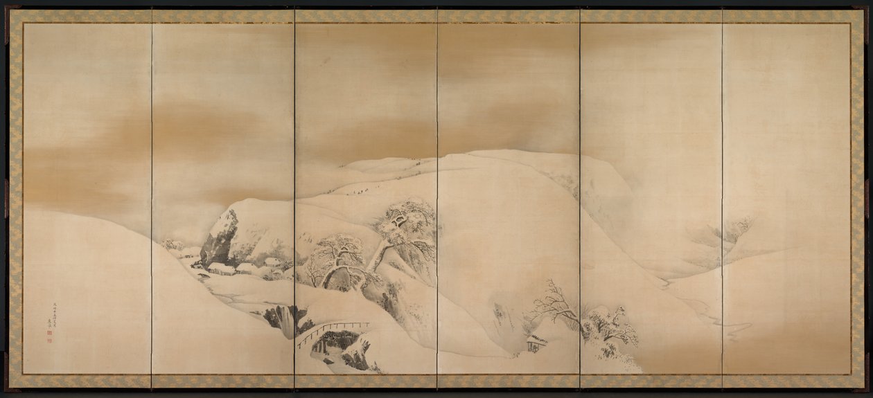Dia de inverno, 1784. de Maruyama Okyo
