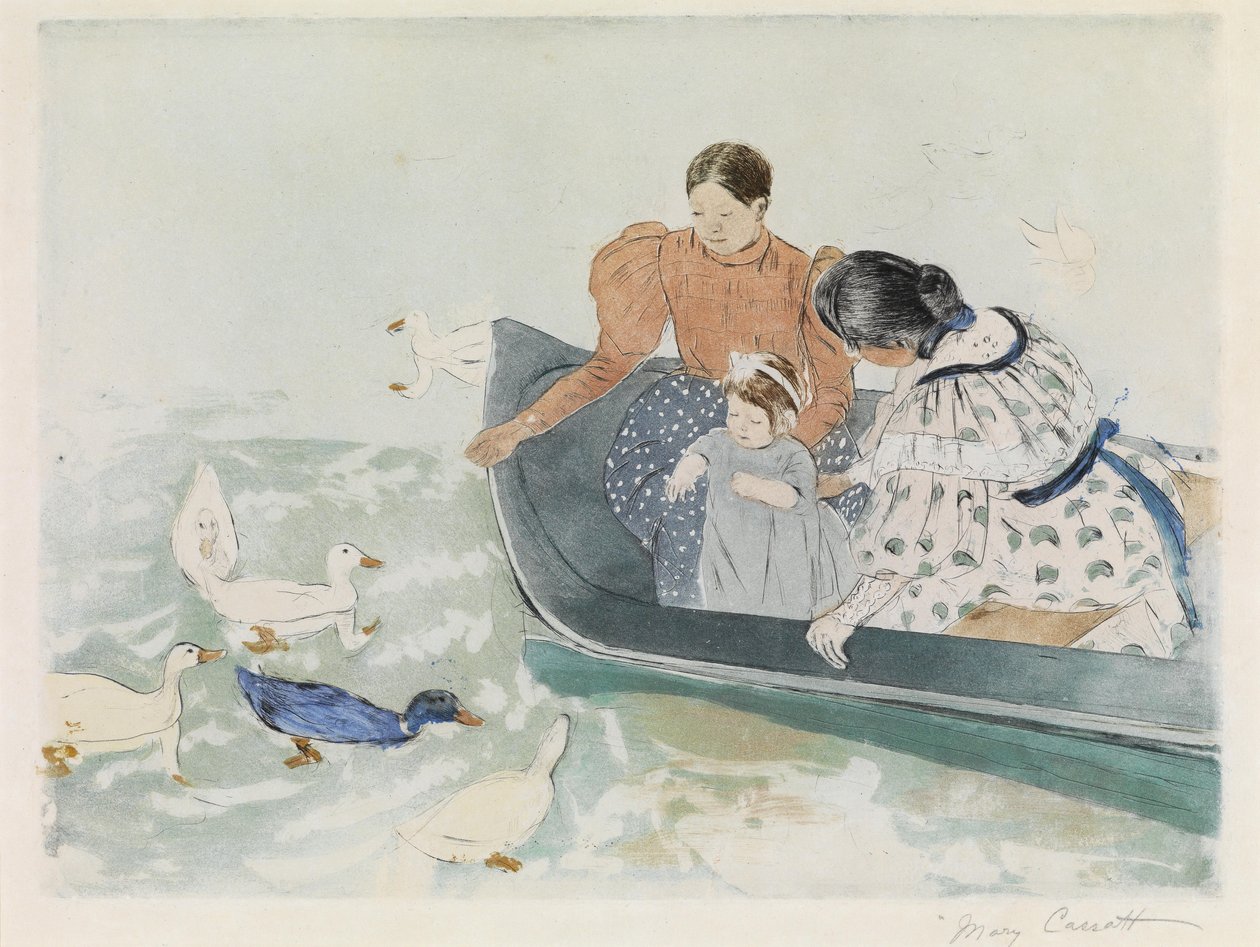 Alimentando os patos de Mary Cassatt