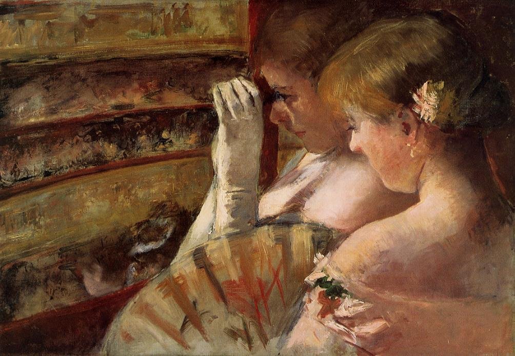Na caixa de Mary Cassatt