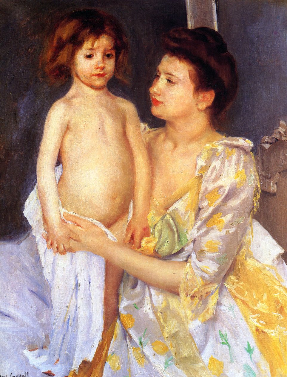 Jules sendo secado por sua mãe de Mary Cassatt