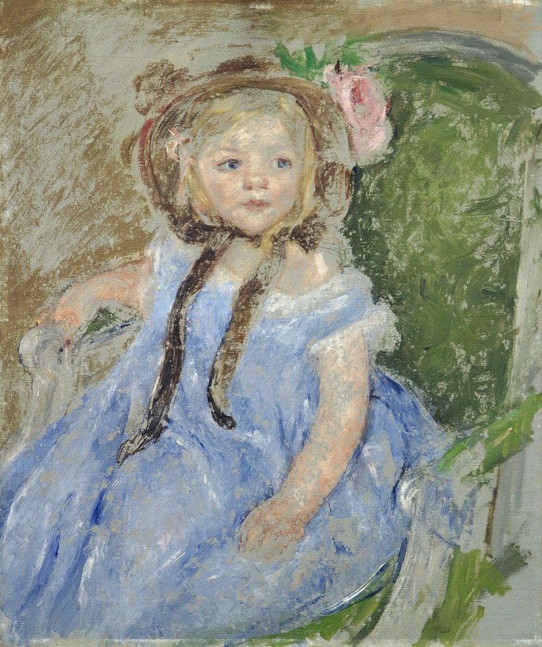 Sara com uma cabecinha escura de Mary Cassatt