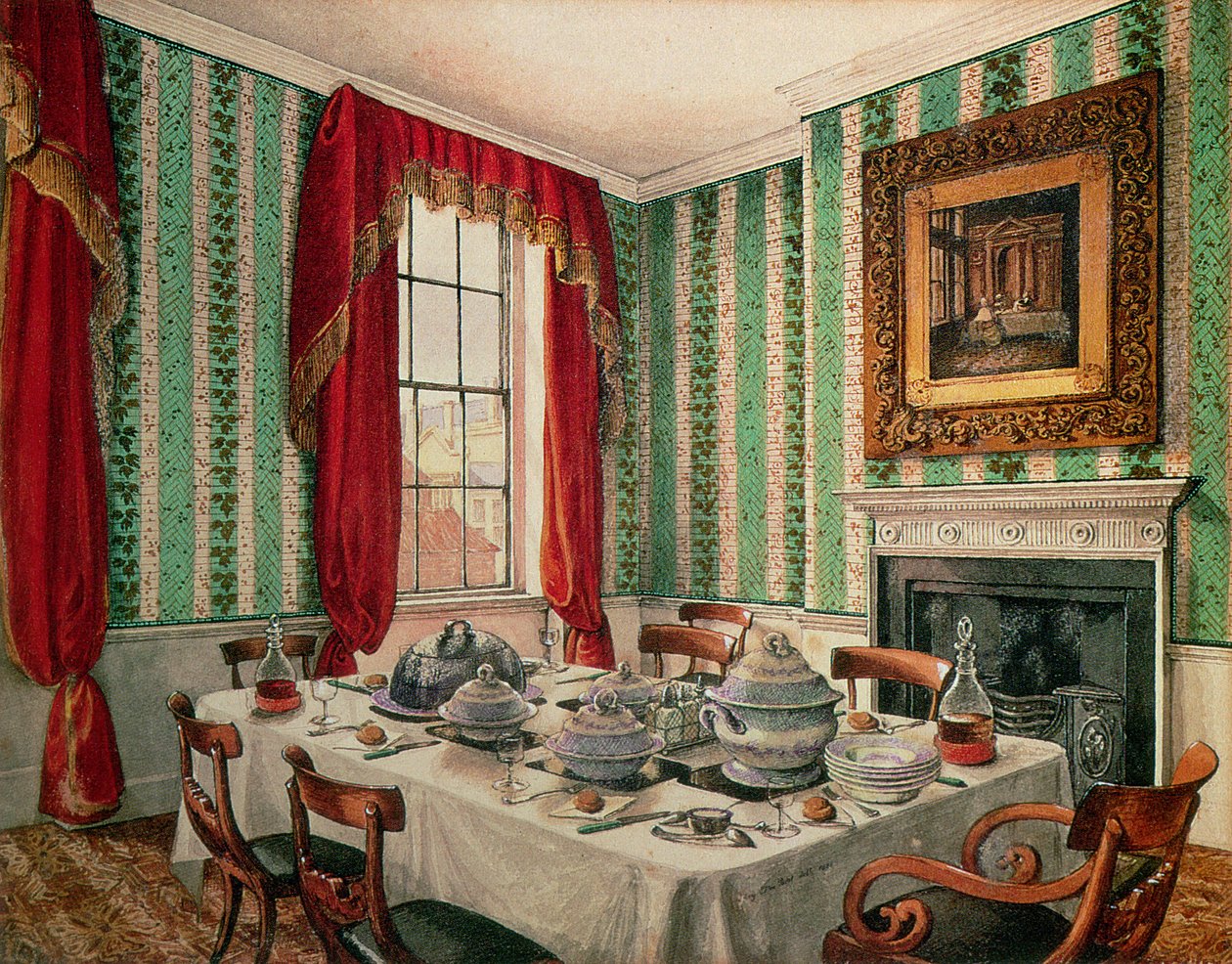 Nossa sala de jantar em York, 1838 de Mary Ellen Best