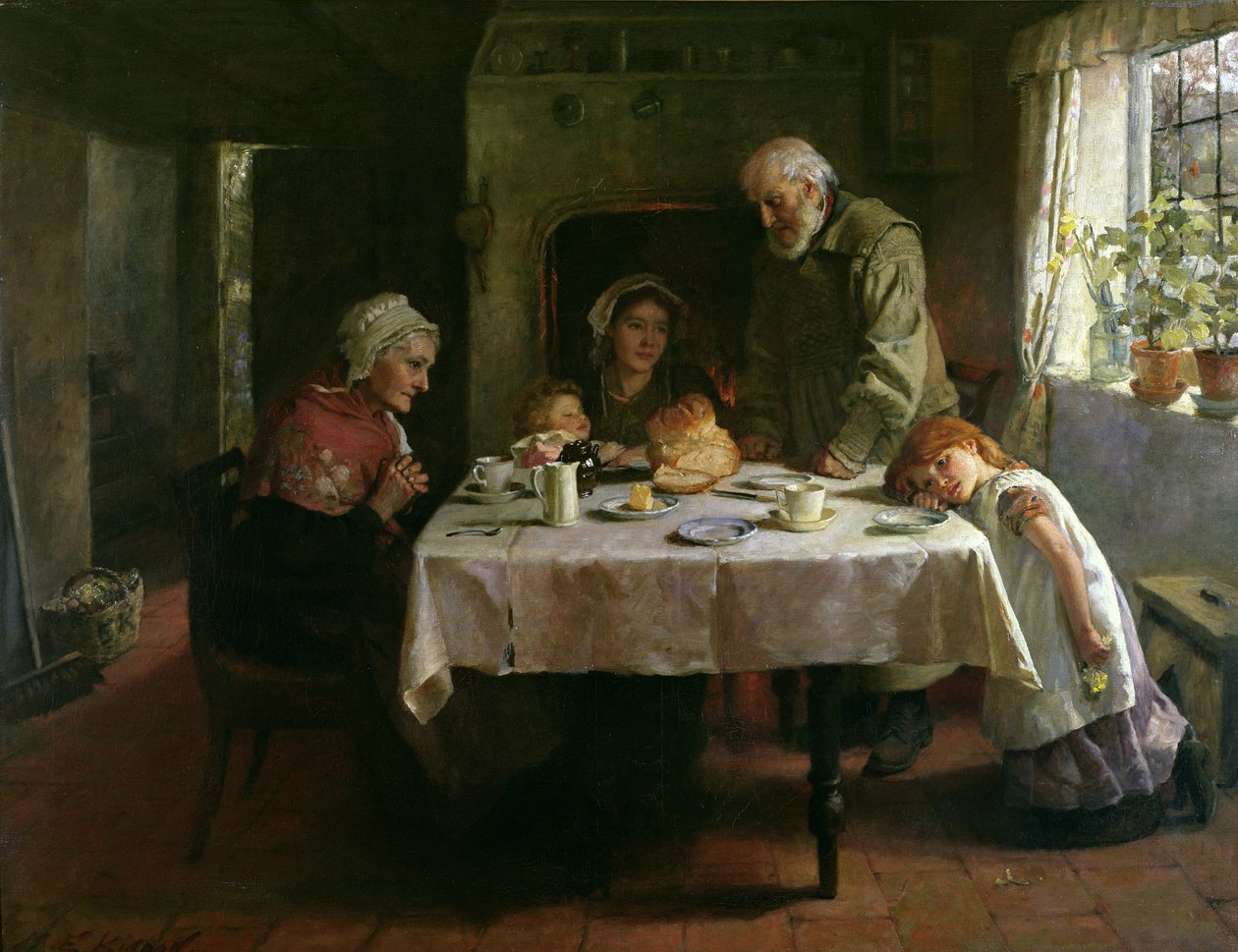 Graça antes da ceia de Mary Evelina Kindon
