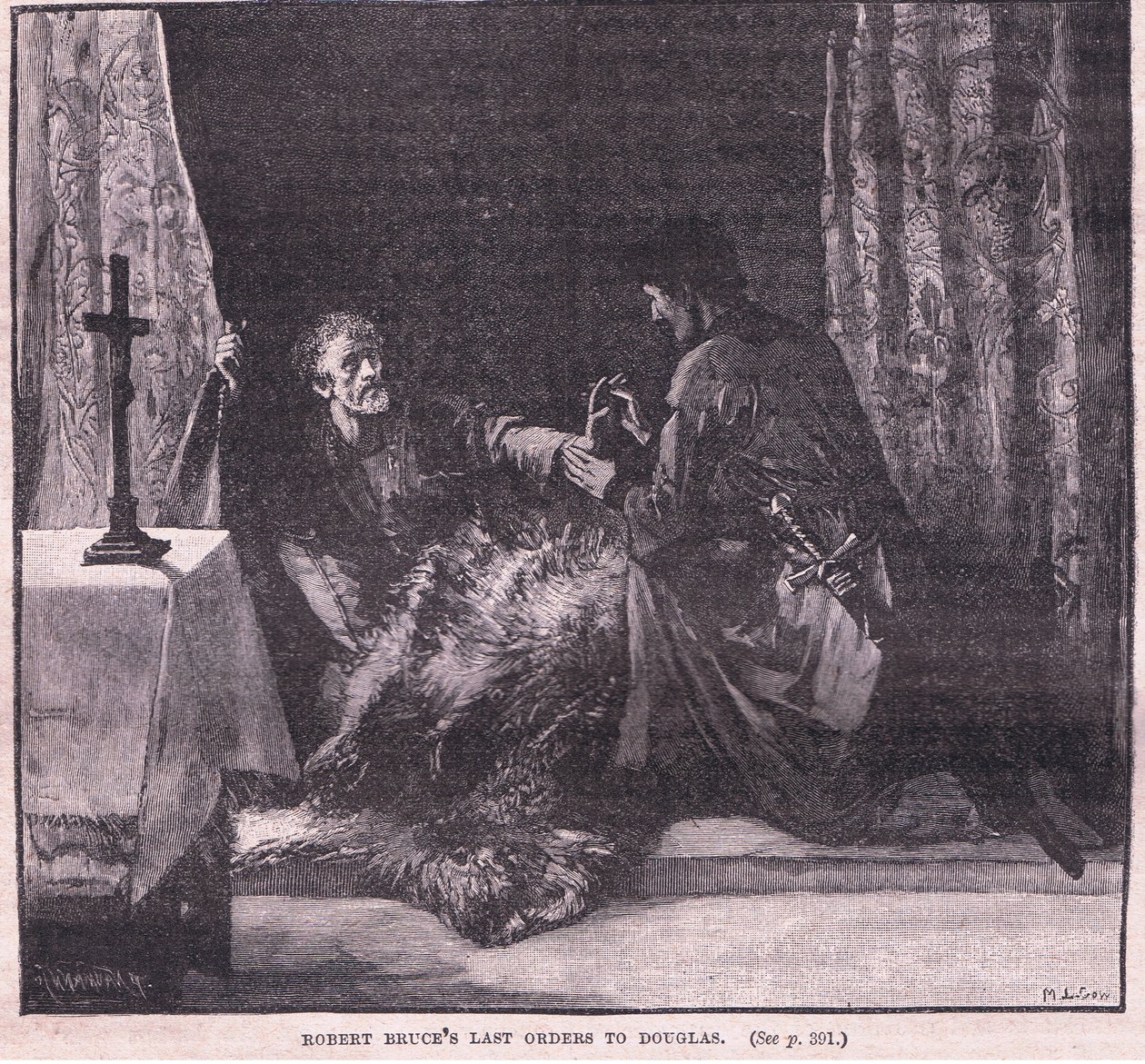 Últimas ordens de Robert Bruce para Douglas de Mary L. Gow