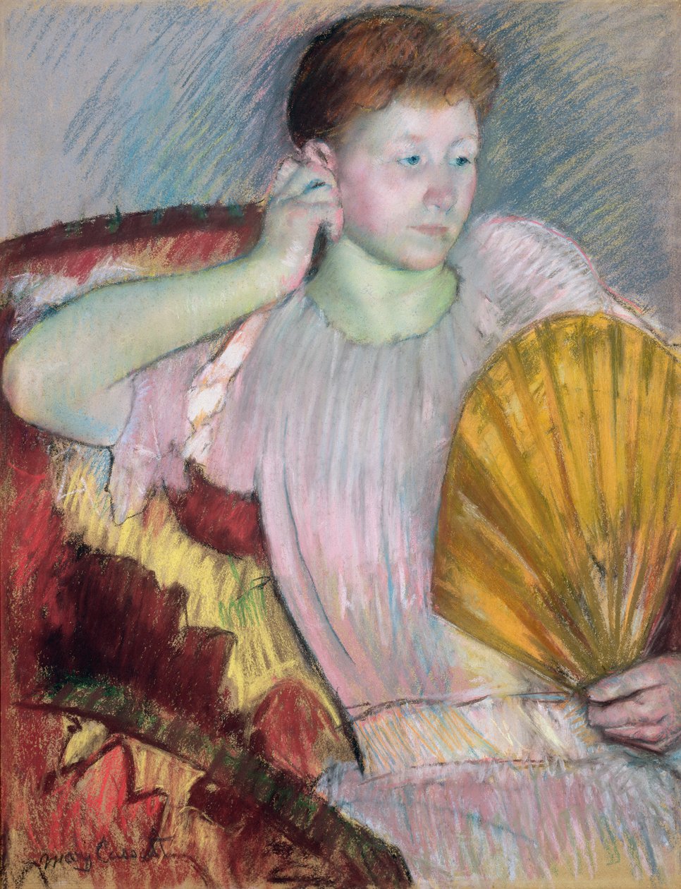 Contemplação, 1891 (pastel sobre papel) de Mary Cassatt