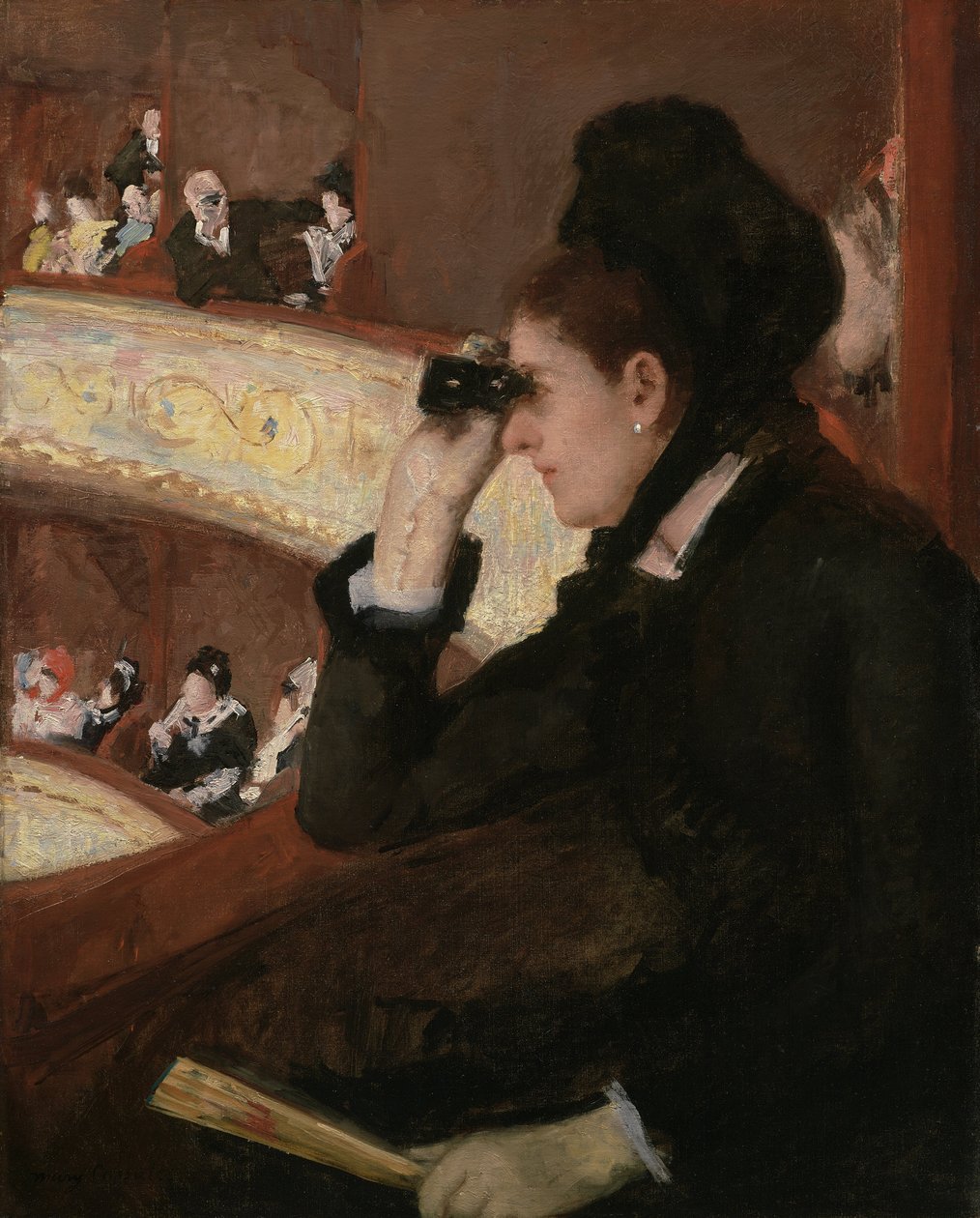 No Loge de Mary Cassatt