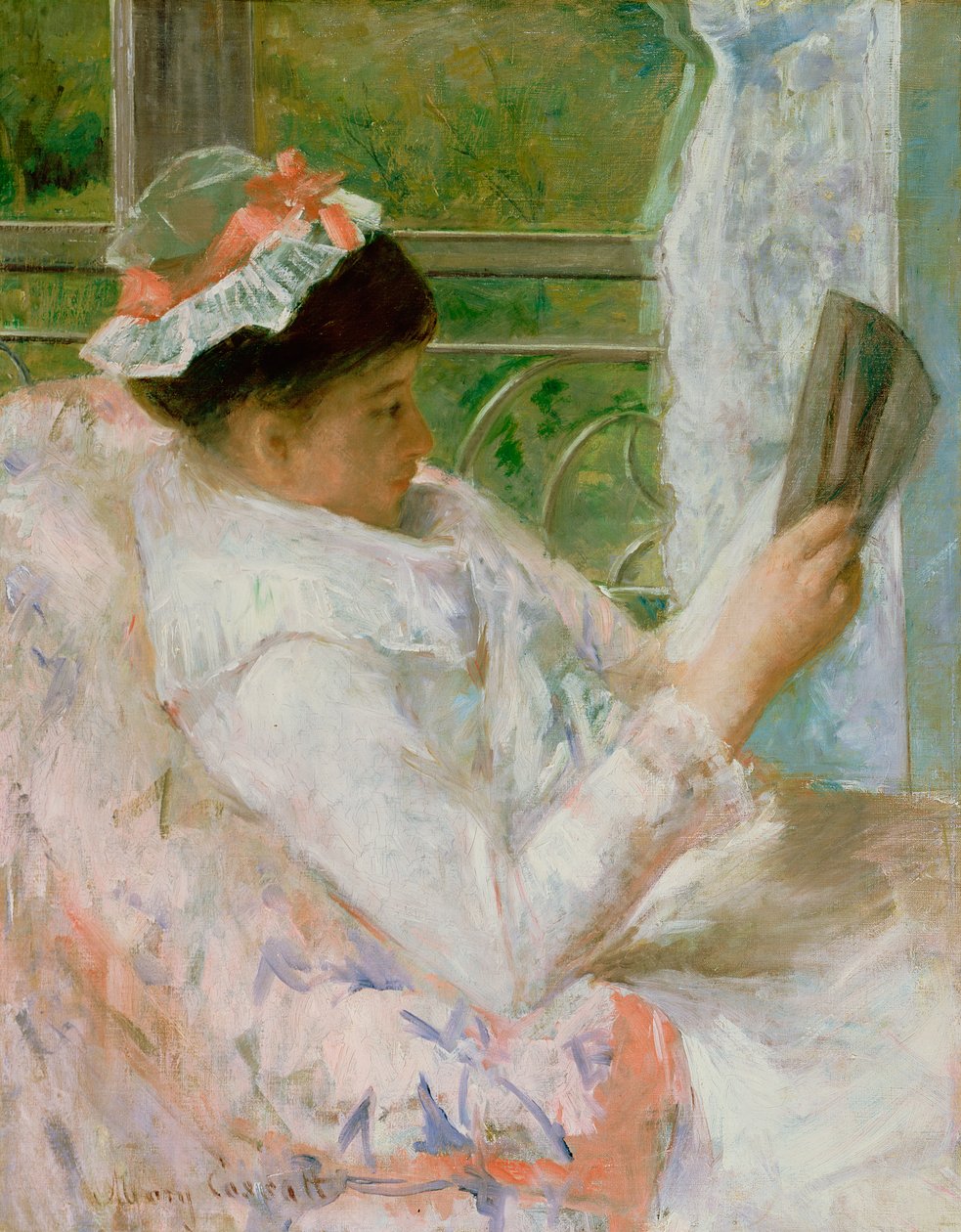 O Leitor (Lydia Cassatt) c.1878 de Mary Cassatt