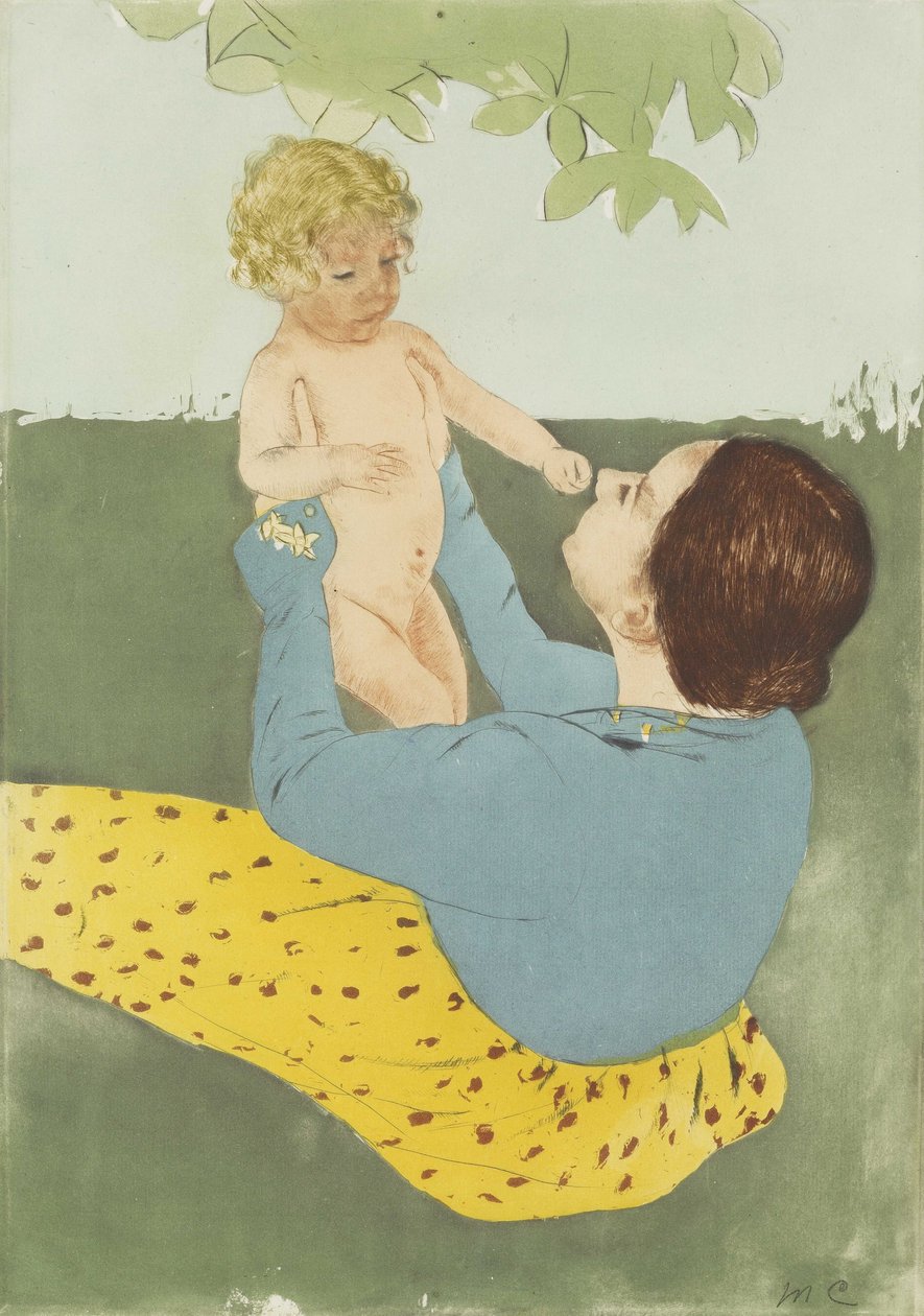 Sob a árvore de castanha-da-índia de Mary Cassatt