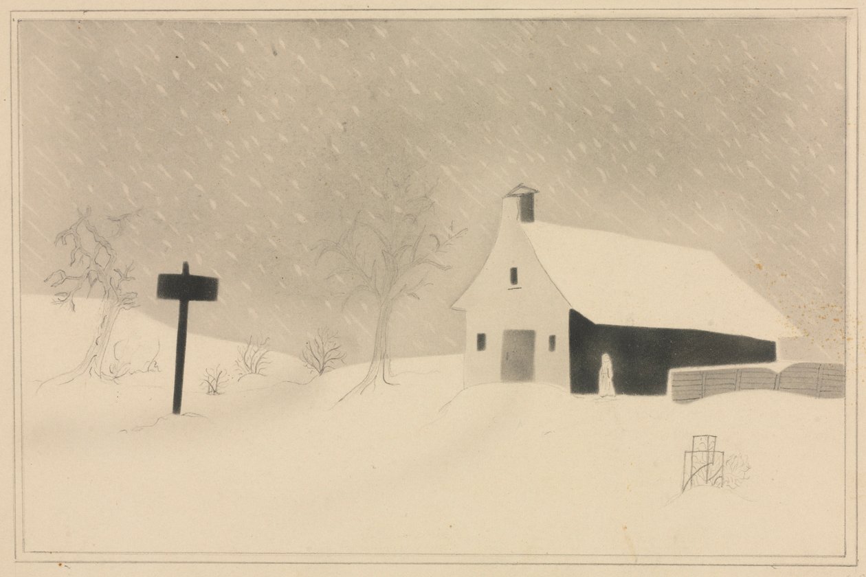 Tempestade de neve em Vermont. de Mary Altha Nims