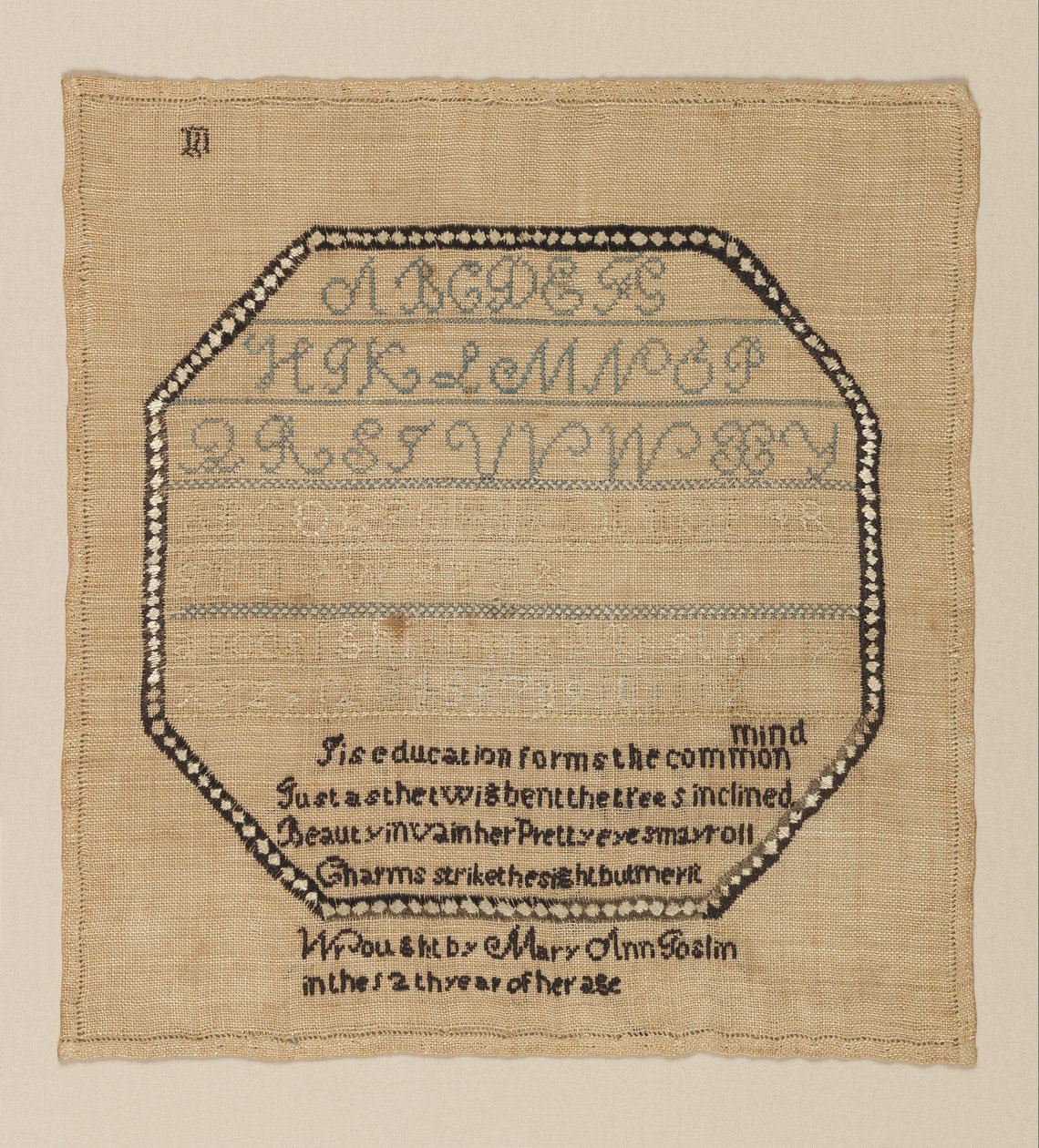 Sampler de Mary Ann Goslin
